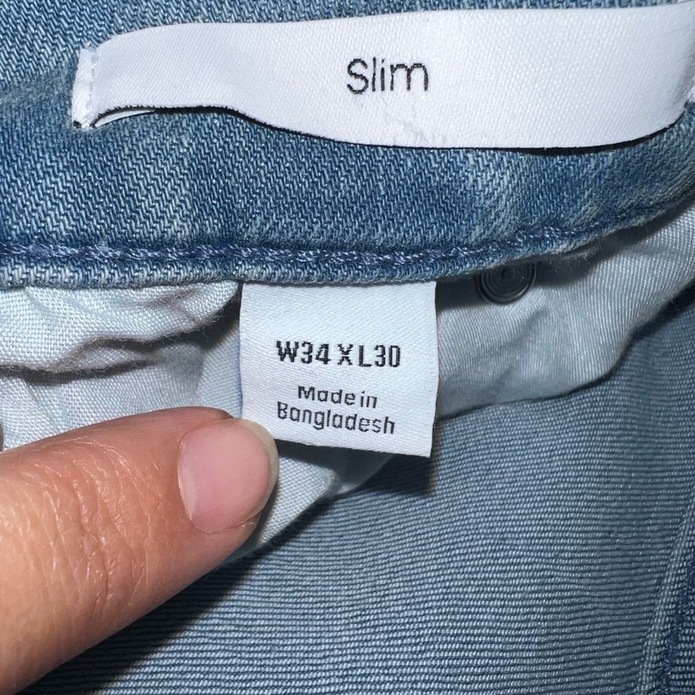 Calvin Klein Men’s Slim Fit Light Wash Jeans - Picture 6 of 7